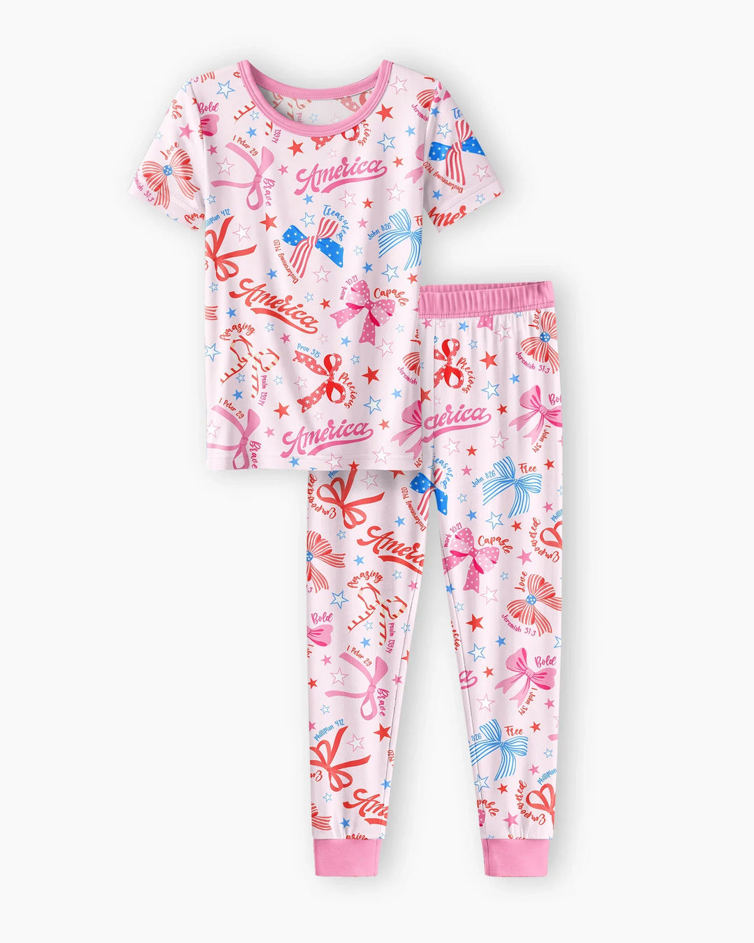 Zweiteiliges, kurzärmliges Pyjama-Set mit Marienkäfern
