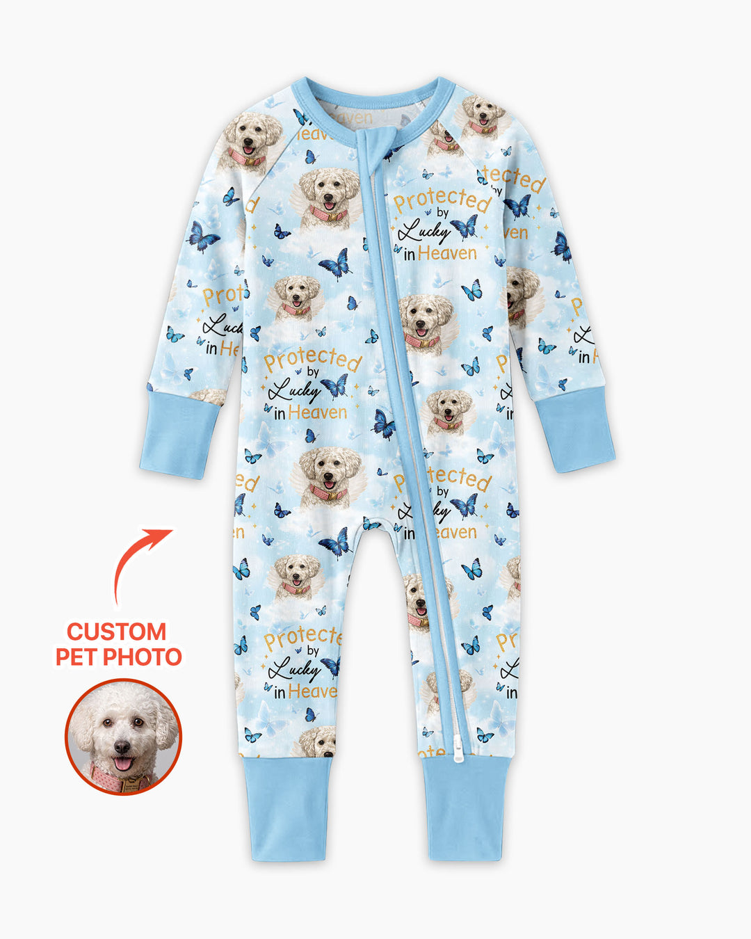 Gerippte Babykleidung mit individuellem Foto - Weich &amp; Skizzenhaft