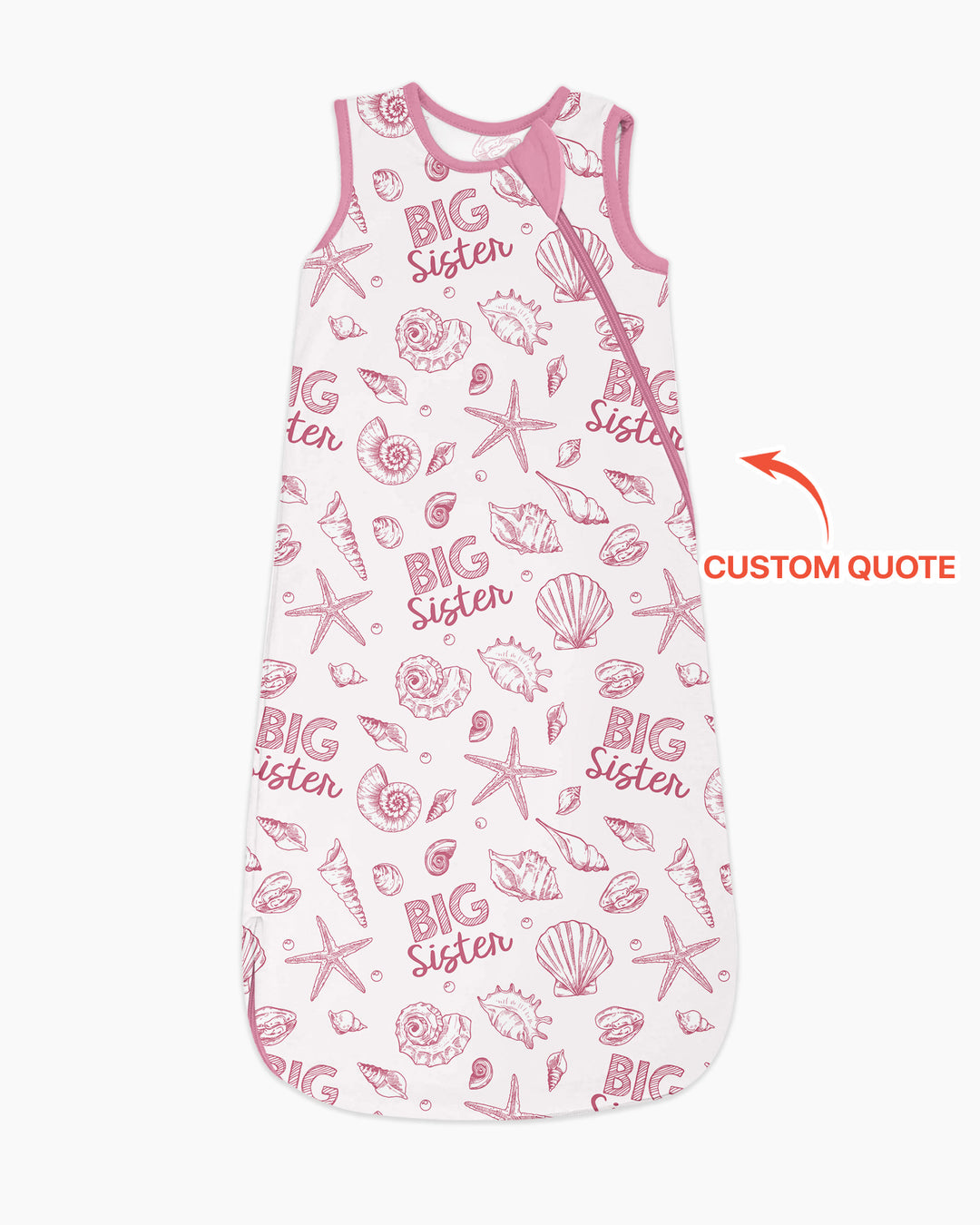 Coquette Seashell Matching Sibling Bamboo Sleep Bag