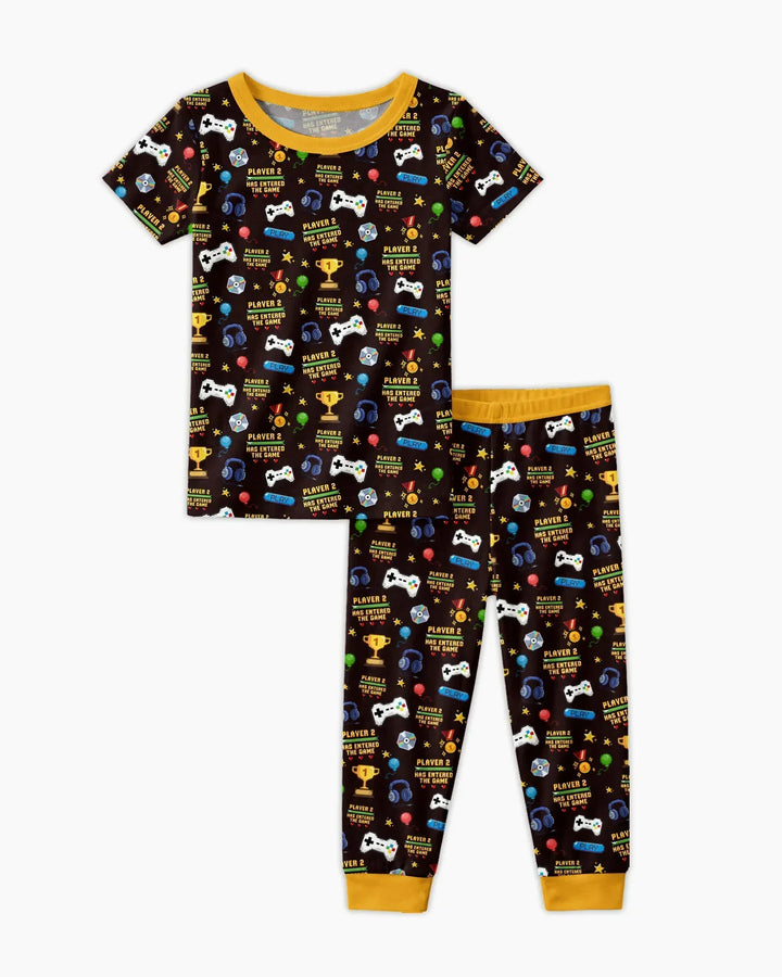 Zweiteiliges, kurzärmliges Pyjama-Set mit Marienkäfern