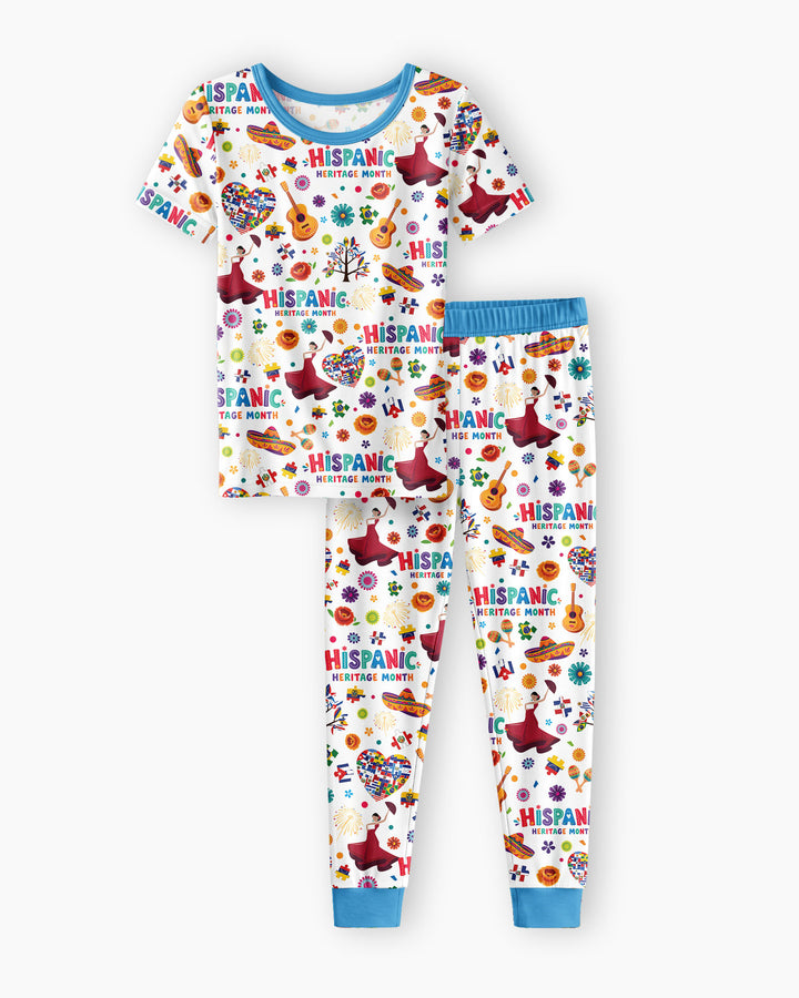 Zweiteiliges, kurzärmliges Pyjama-Set mit Marienkäfern