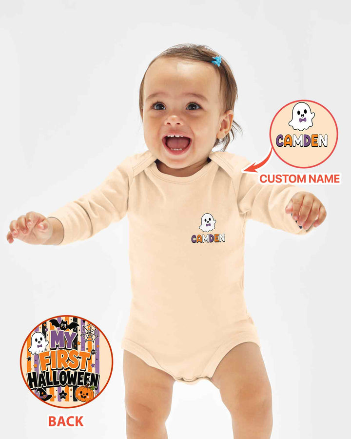 Personalized My First Halloween Bamboo Bodysuit