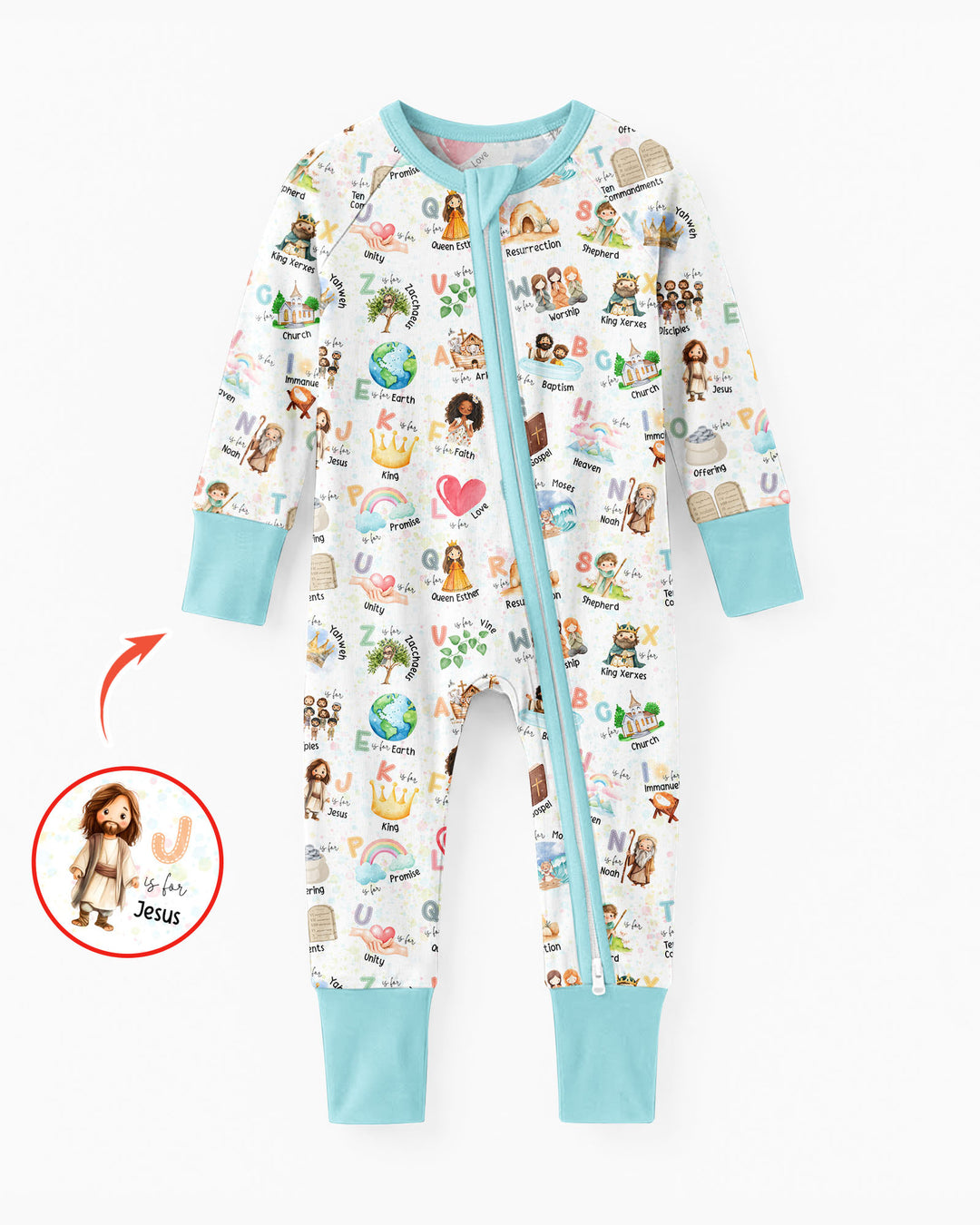 Bible ABC Alphabet Bamboo Convertible Zippy