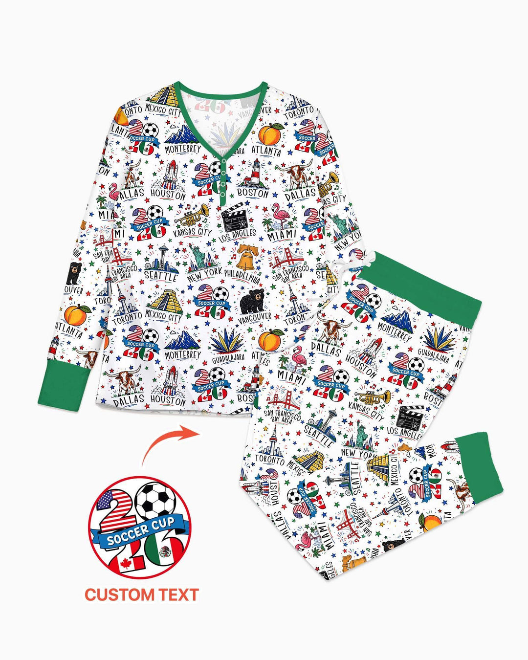 Vorlage Bambus Damen Pyjama Set