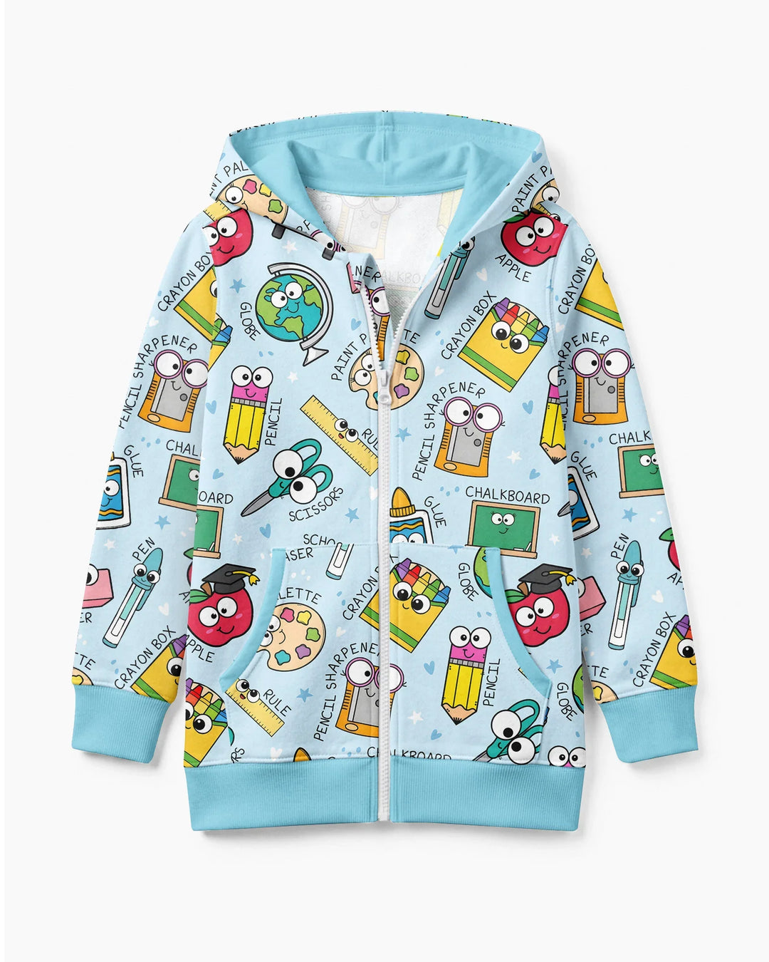 Happy School Pals Bamboo Zip Hoodie