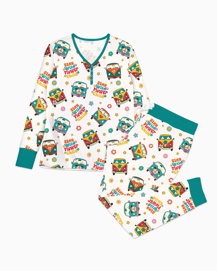 Vorlage Bambus Damen Pyjama Set