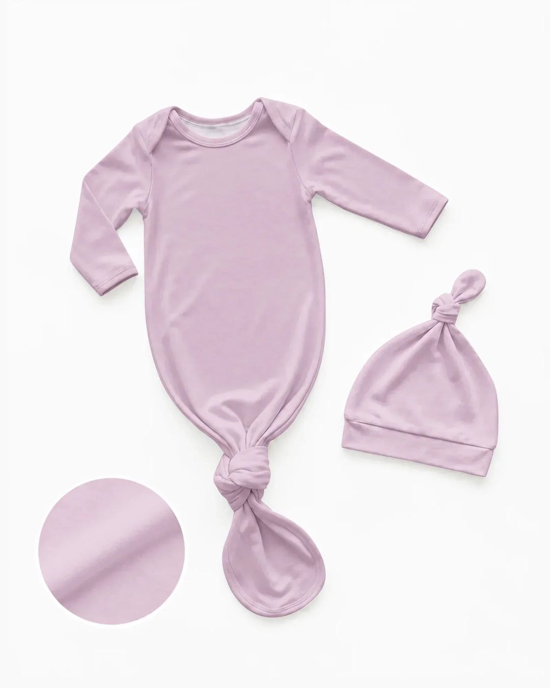 Kleid mit einfarbigem Knoten