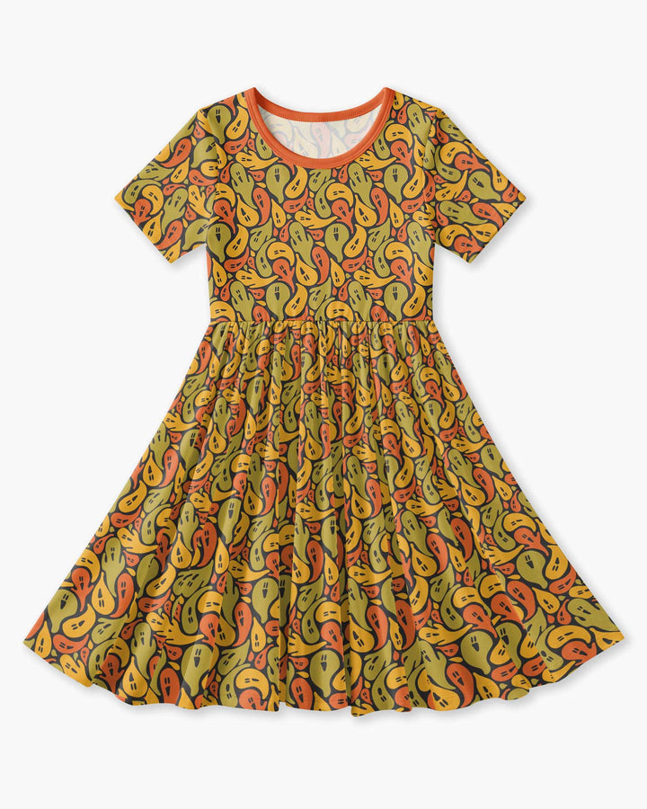 Retro Haunts & Happy Boos Bamboo Twirl Dress