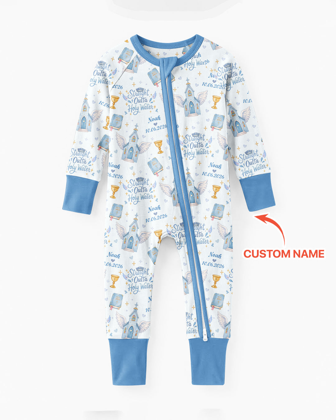 Gerippte Babykleidung mit individuellem Foto - Weich &amp; Skizzenhaft