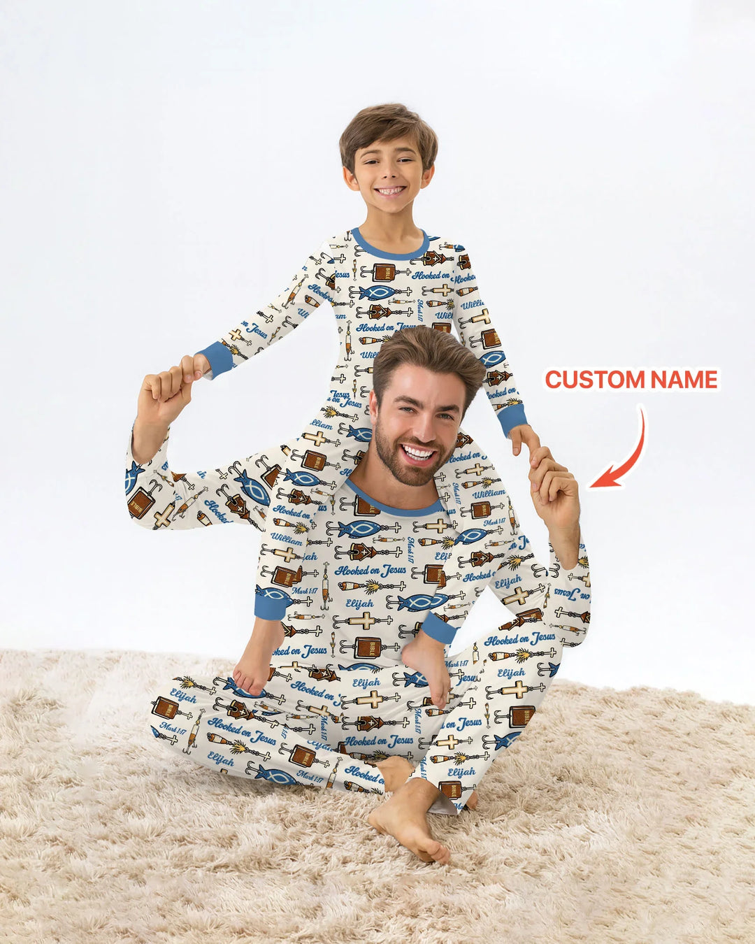 Zweiteiliges, kurzärmliges Pyjama-Set mit Marienkäfern