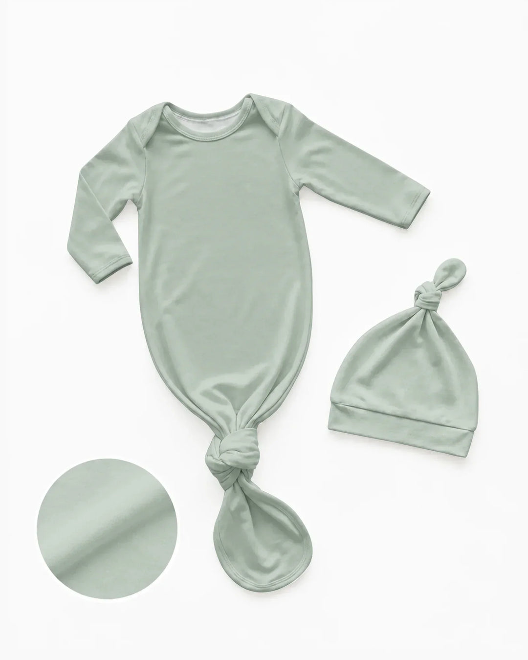 Kleid mit einfarbigem Knoten