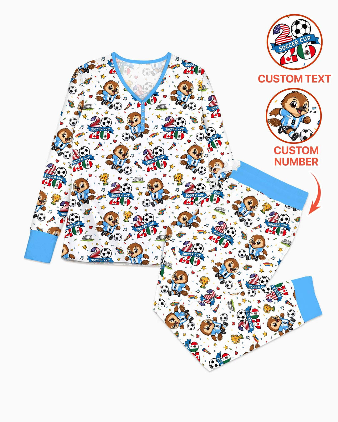 Vorlage Bambus Damen Pyjama Set