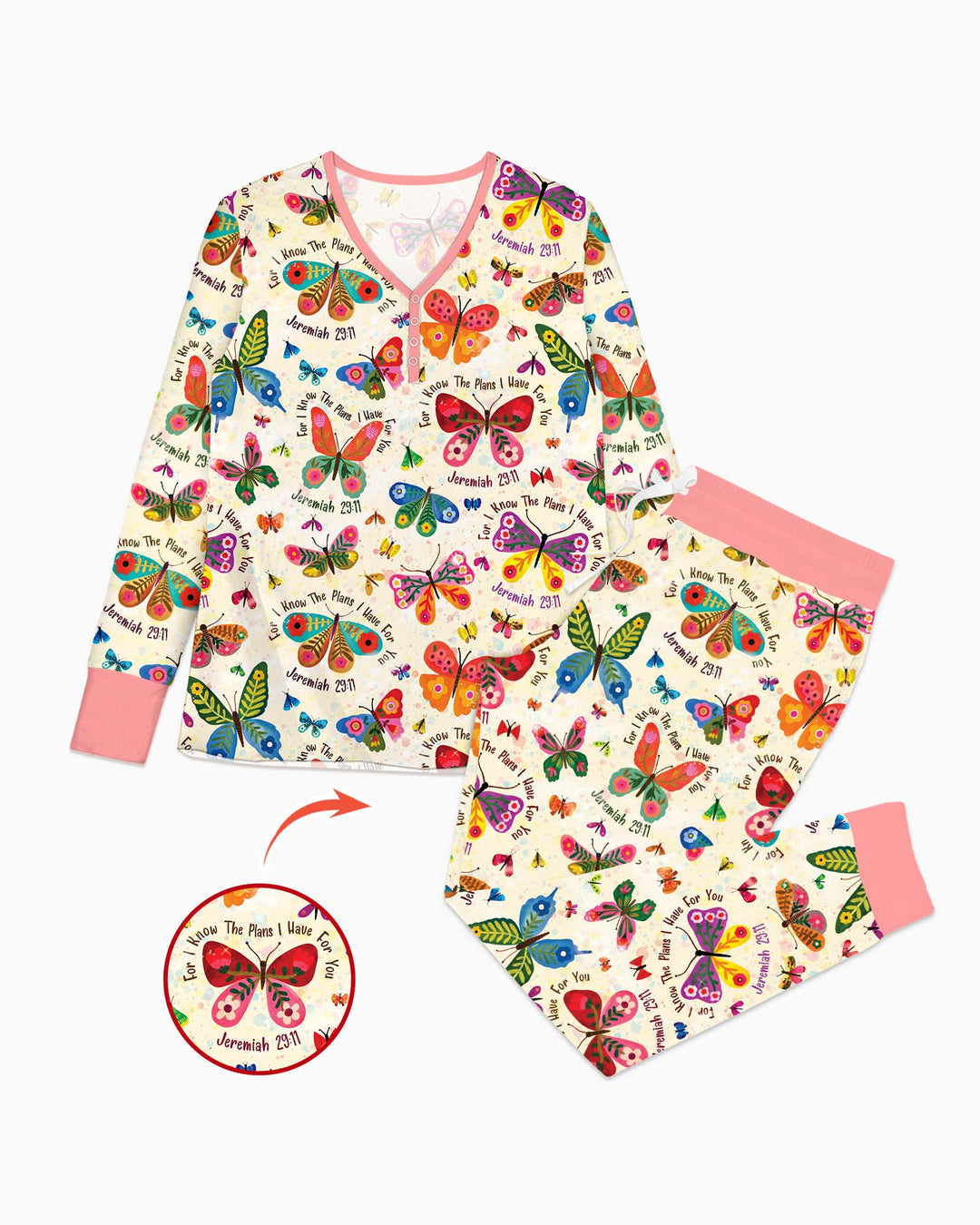Vorlage Bambus Damen Pyjama Set