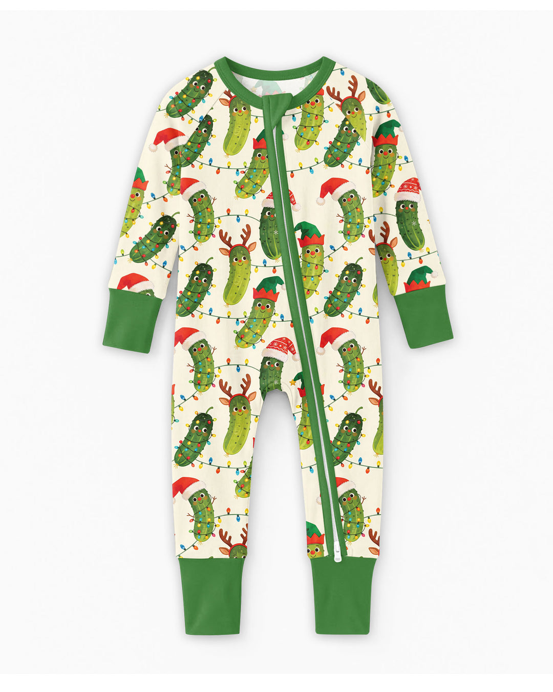 Cheerful Christmas Pickle Bamboo Convertible Zippy