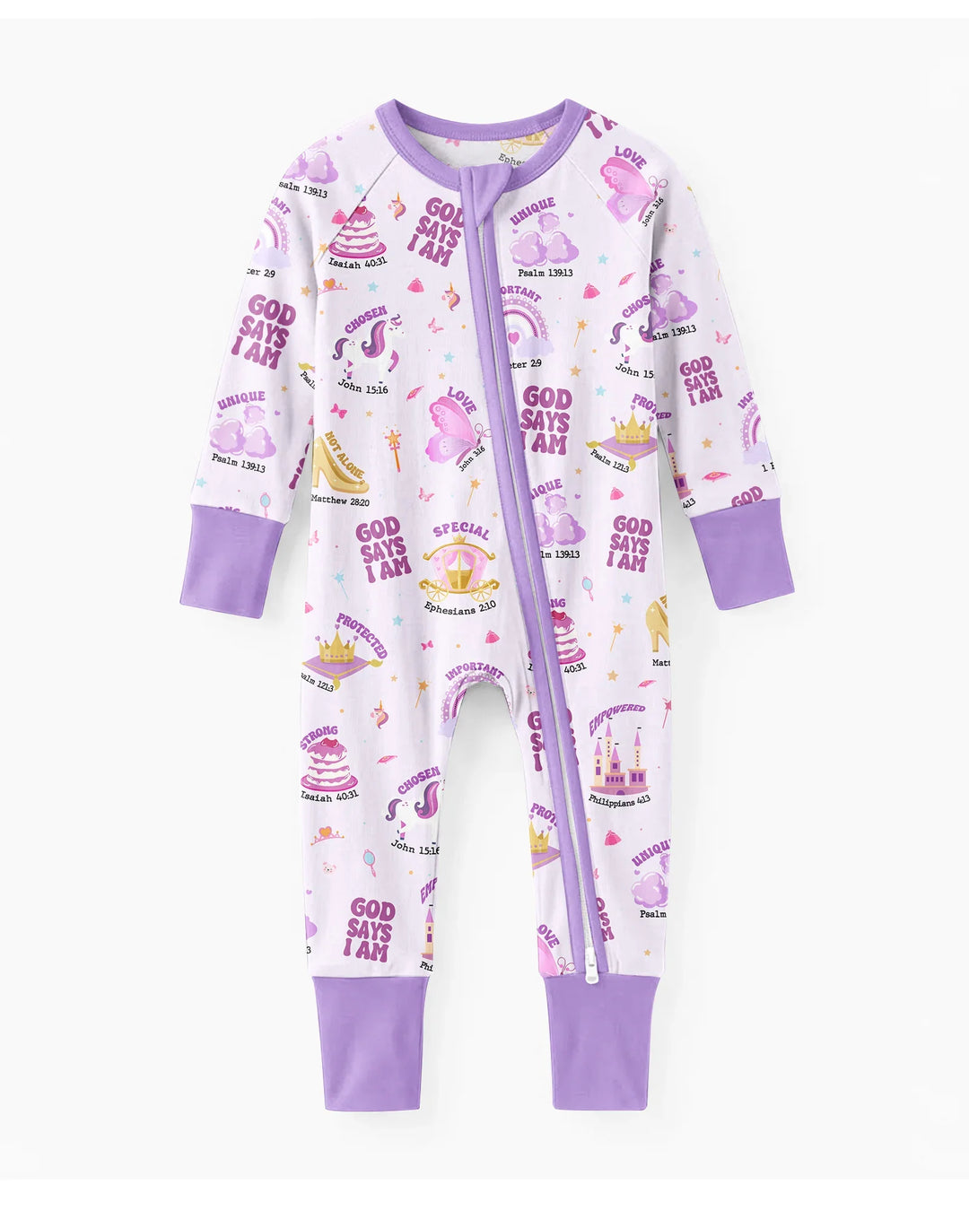 God Says I Am Girl Bamboo Convertible Zippy