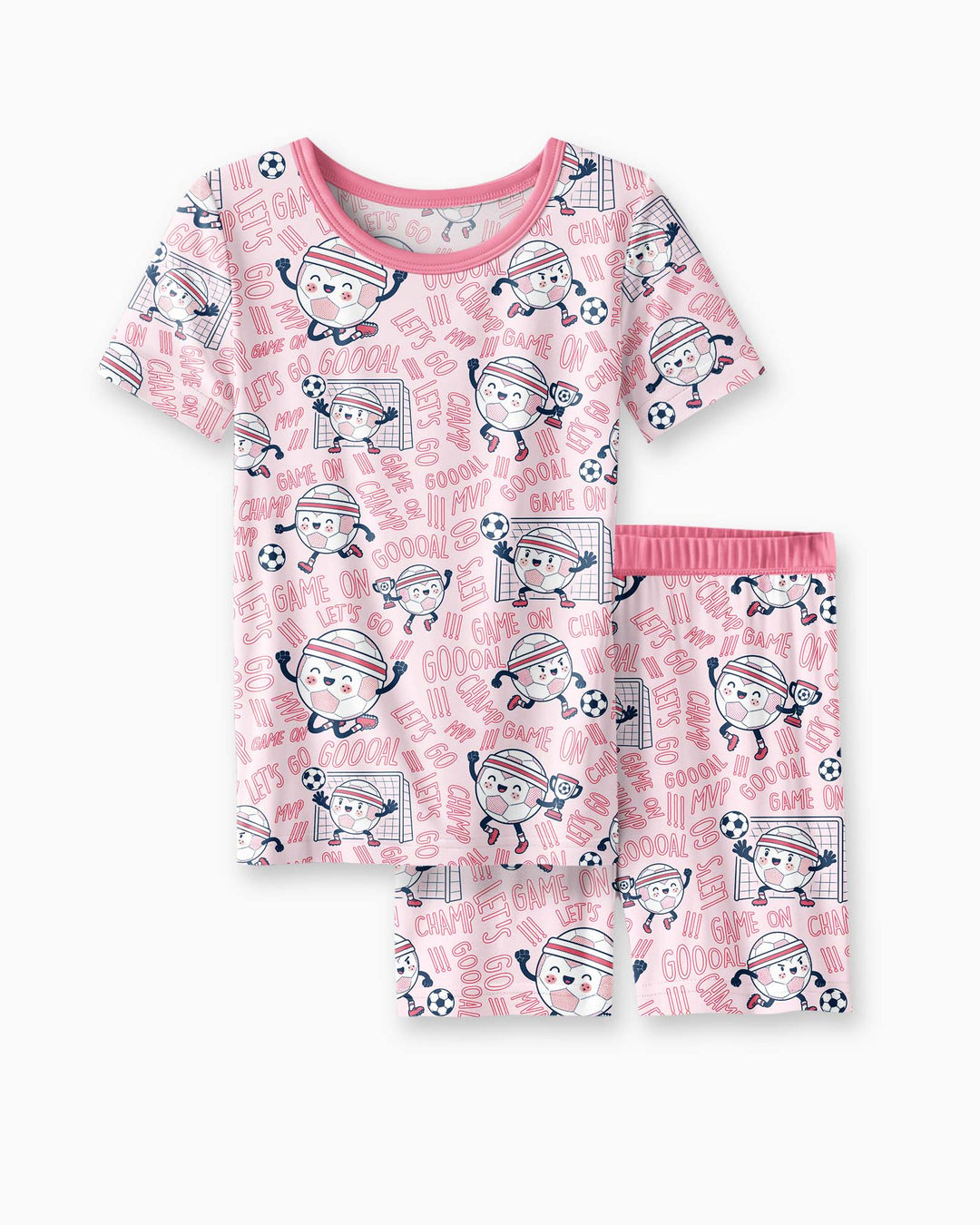 Schlafanzug-Set zweiteilig, kurze Ärmel, kurze Hose, Bambus