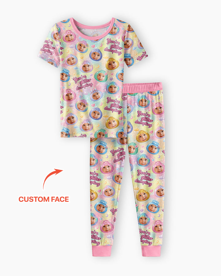 Zweiteiliges, kurzärmliges Pyjama-Set mit Marienkäfern