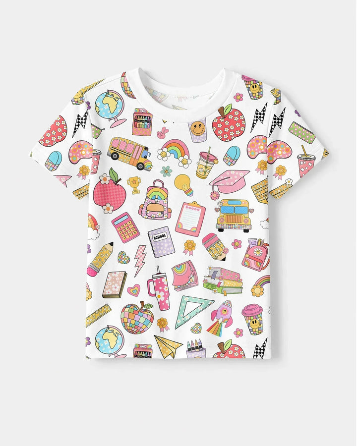 Preppy Back to School Bamboo Crewneck T-Shirt