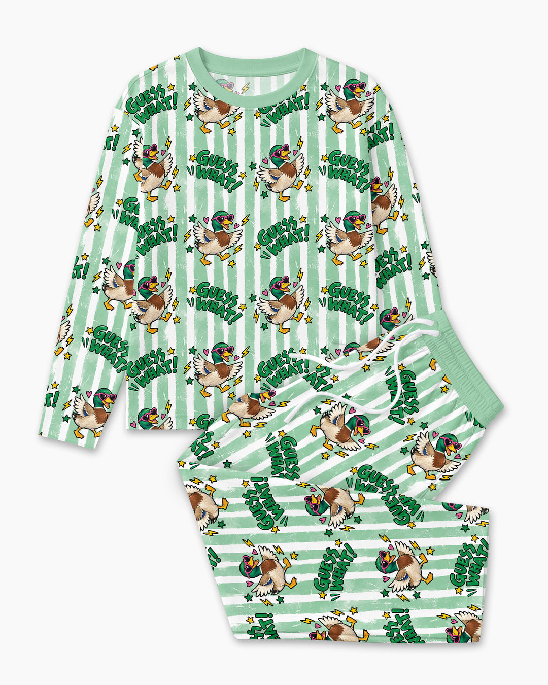 Guess What Mallard Butt Bamboo Men's Pajama Set