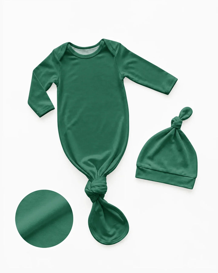 Kleid mit einfarbigem Knoten