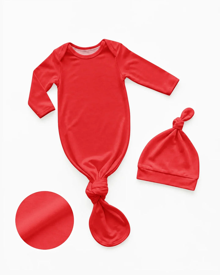 Kleid mit einfarbigem Knoten