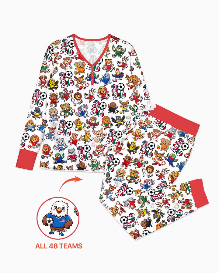 Vorlage Bambus Damen Pyjama Set