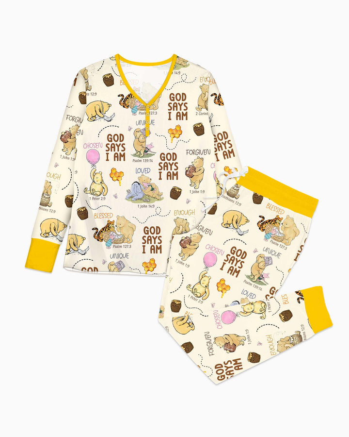 Vorlage Bambus Damen Pyjama Set