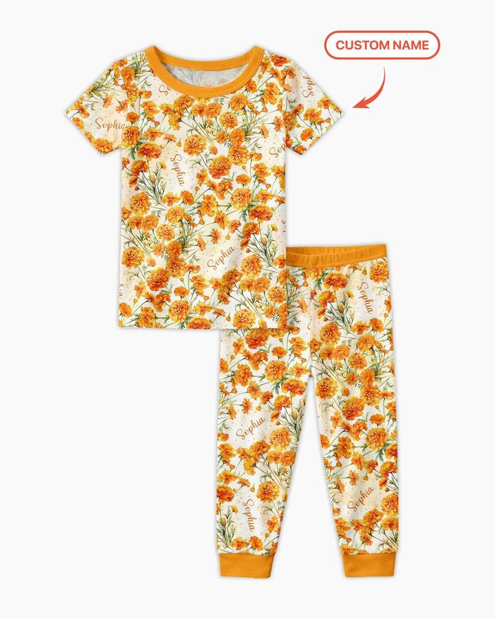 Zweiteiliges, kurzärmliges Pyjama-Set mit Marienkäfern