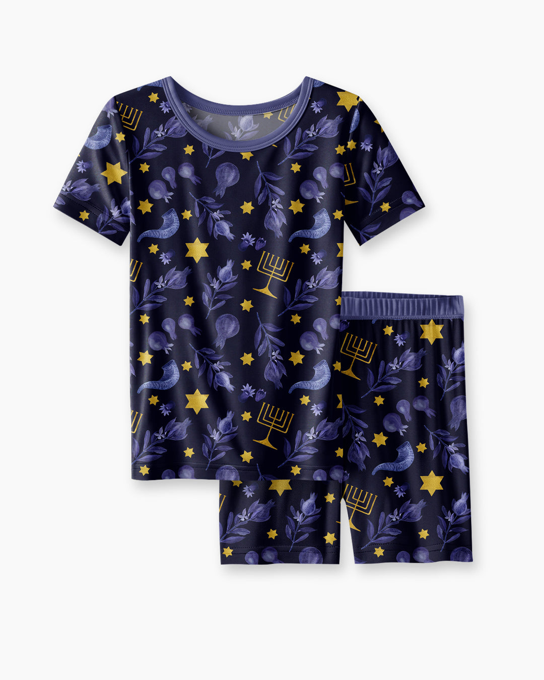 Schlafanzug-Set zweiteilig, kurze Ärmel, kurze Hose, Bambus