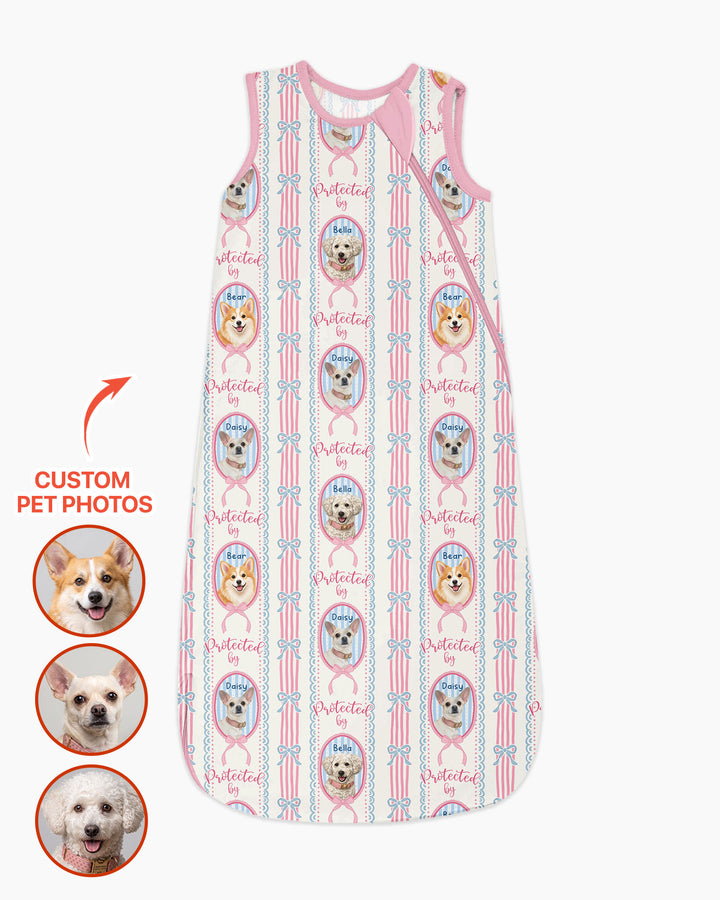 Custom Coquette Pet Photo Little Protecto Bamboo Sleep Bag