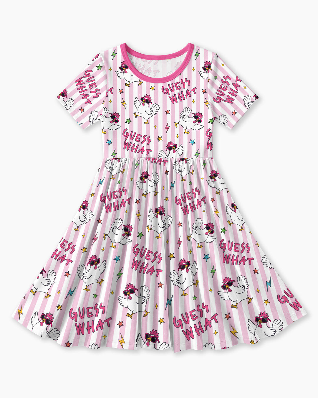 Guess What Chicken Butt! Bamboo Twirl Dress