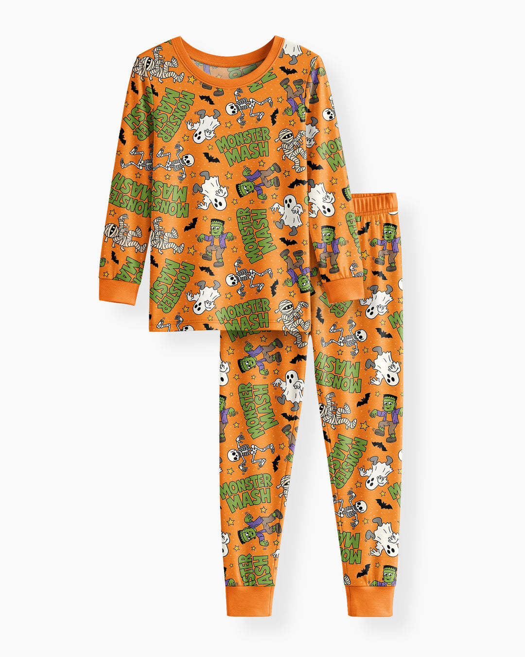 Monster Mash Halloween Bamboo Two Piece Long Sleeve Pajama Set