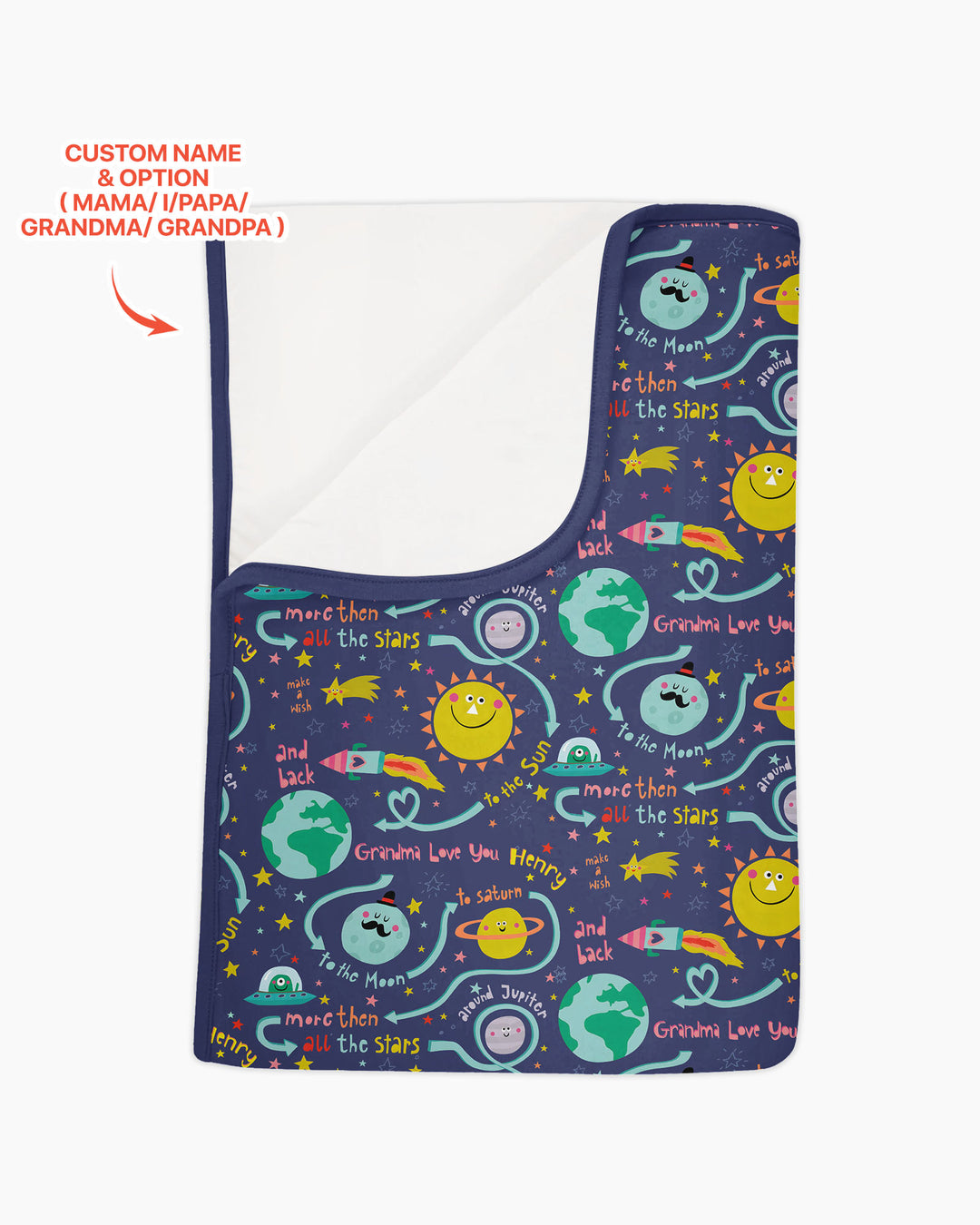 Love to the Moon and Back  Bamboo Blanket