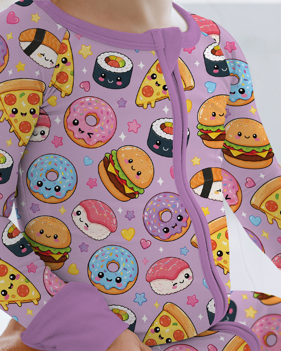 Kawaii Snack Party Bamboo Convertible Zippy