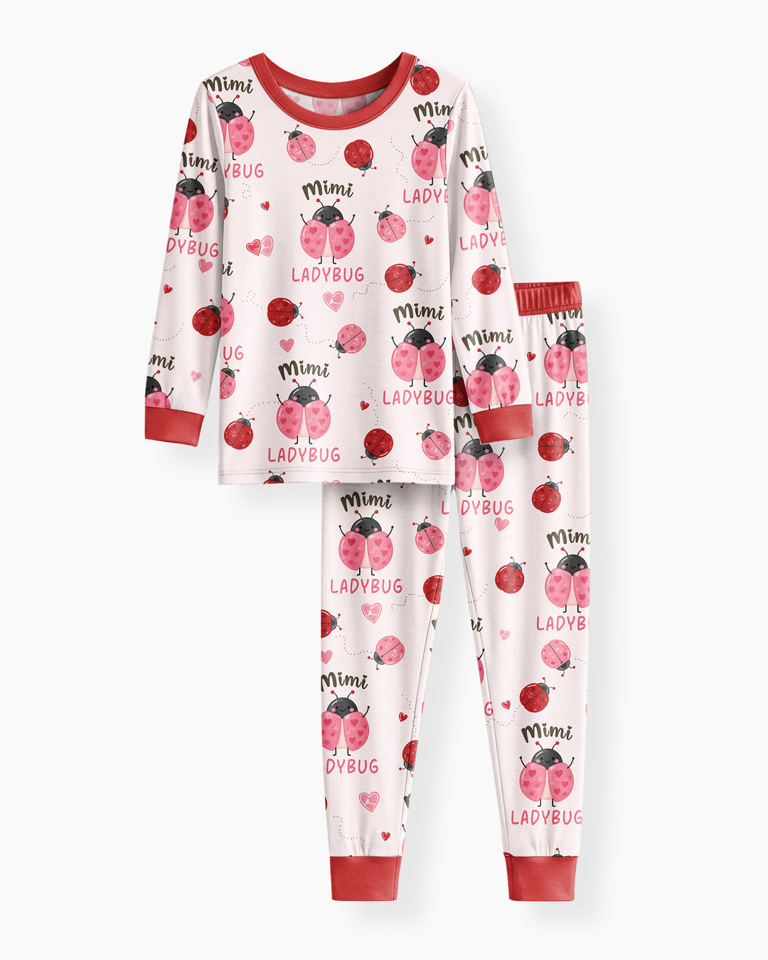 Mimi Ladybug Bamboo Two Piece Long Sleeve Pajama Set