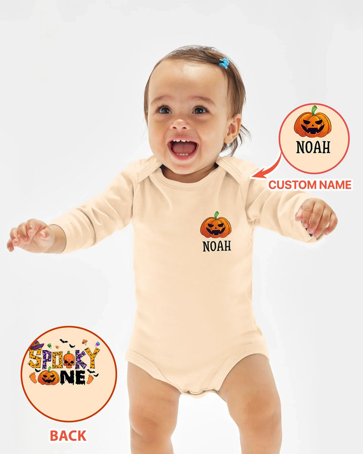 Personalized Spooky One First Birthday Halloween Bamboo Bodysuit