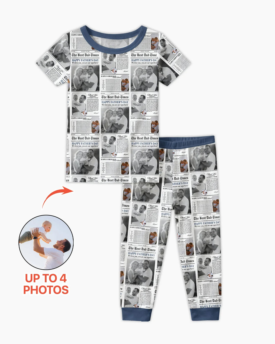 Zweiteiliges, kurzärmliges Pyjama-Set mit Marienkäfern
