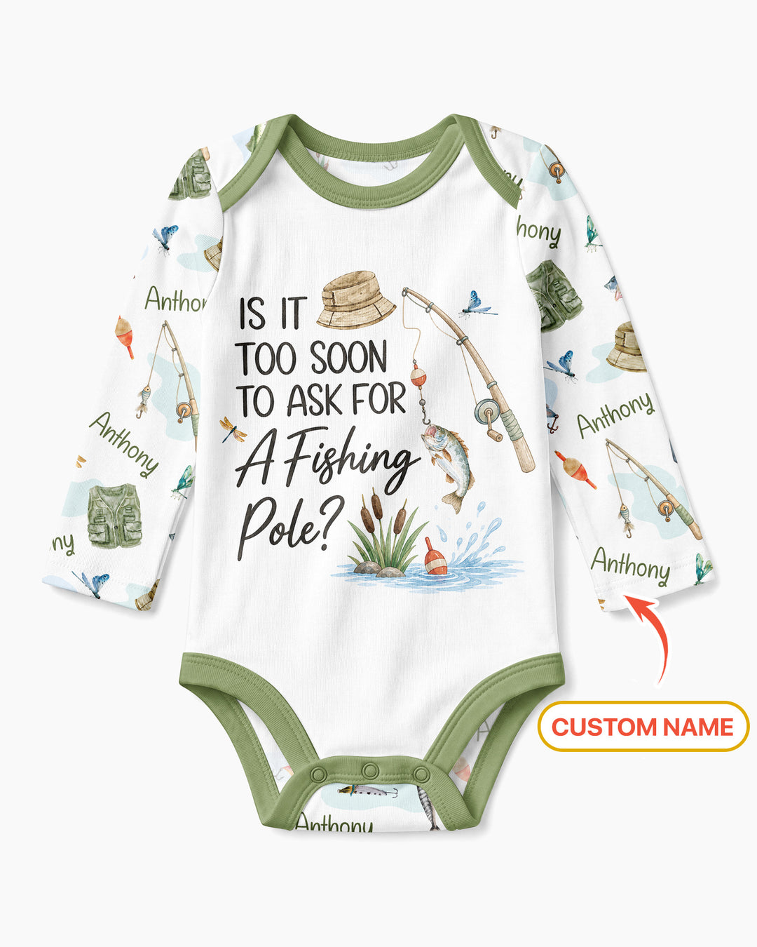 Is It Too Soon To Ask For A Fishing Pole Bamboo Bodysuit