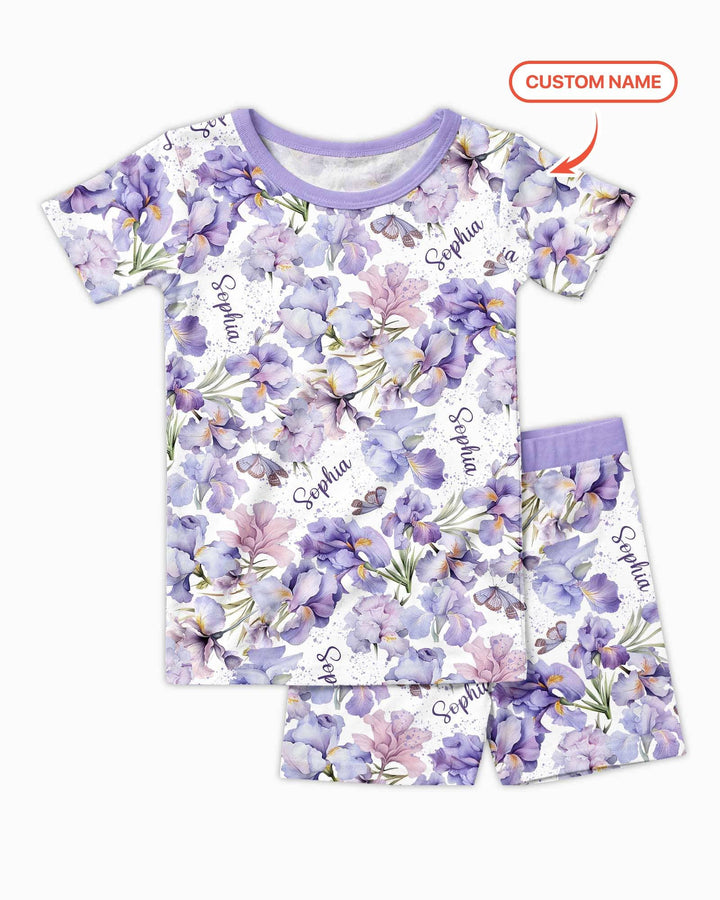 Zweiteiliges Pyjama-Set mit kurzen Ärmeln und Shorts im Sommer-Design