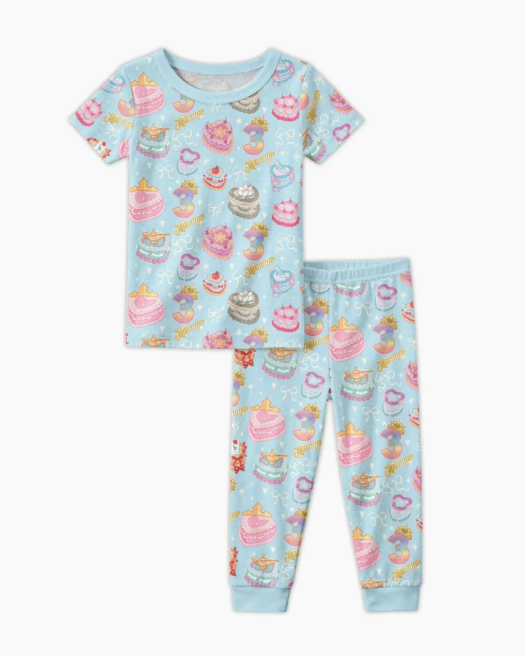 Zweiteiliges, kurzärmliges Pyjama-Set mit Marienkäfern
