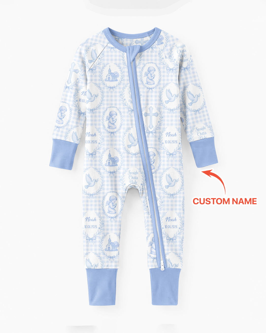 Gerippte Babykleidung mit individuellem Foto - Weich &amp; Skizzenhaft