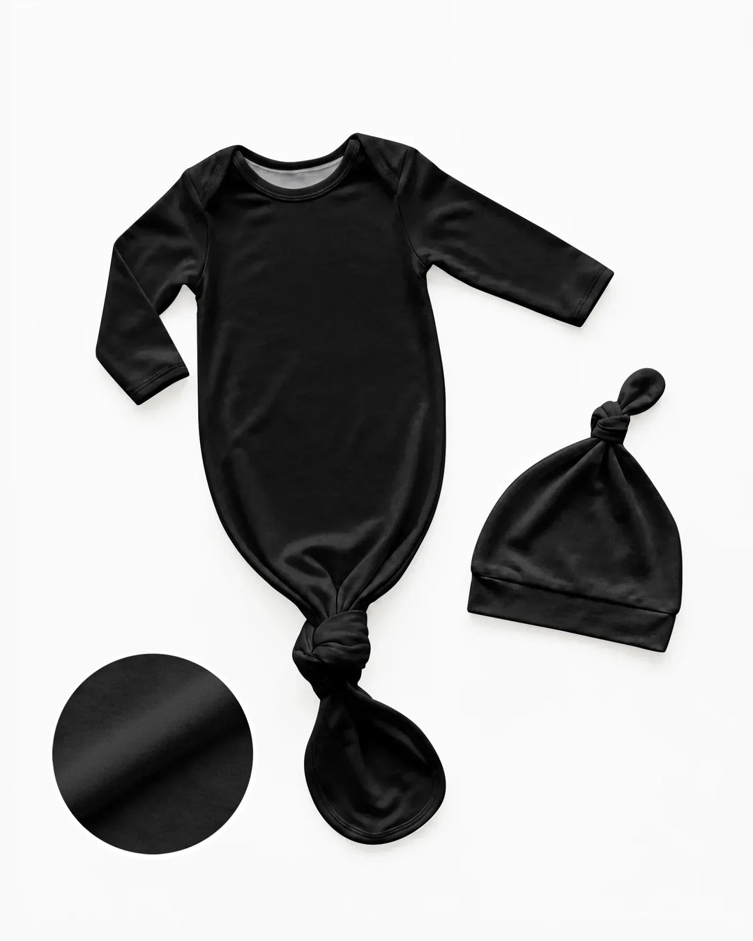 Kleid mit einfarbigem Knoten