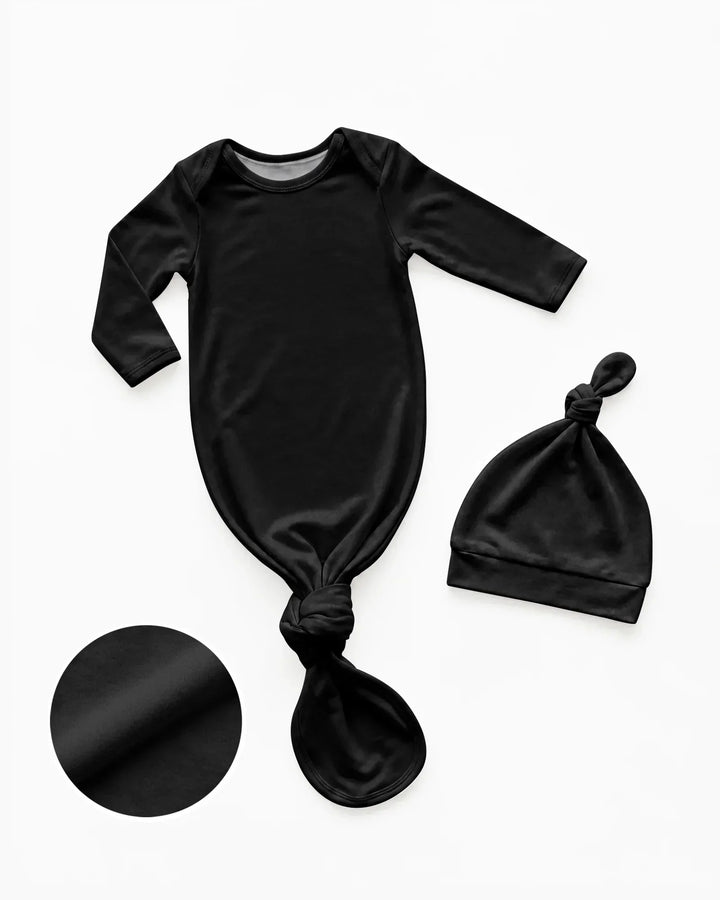 Kleid mit einfarbigem Knoten