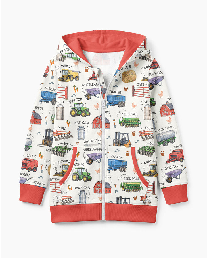 Little Farmer Bamboo Zip Hoodie