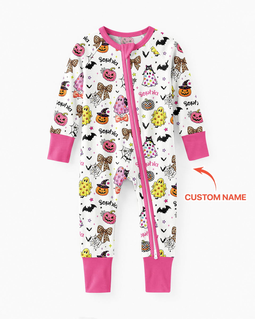 Custom Name Coquette Summerween Bamboo Convertible Zippy