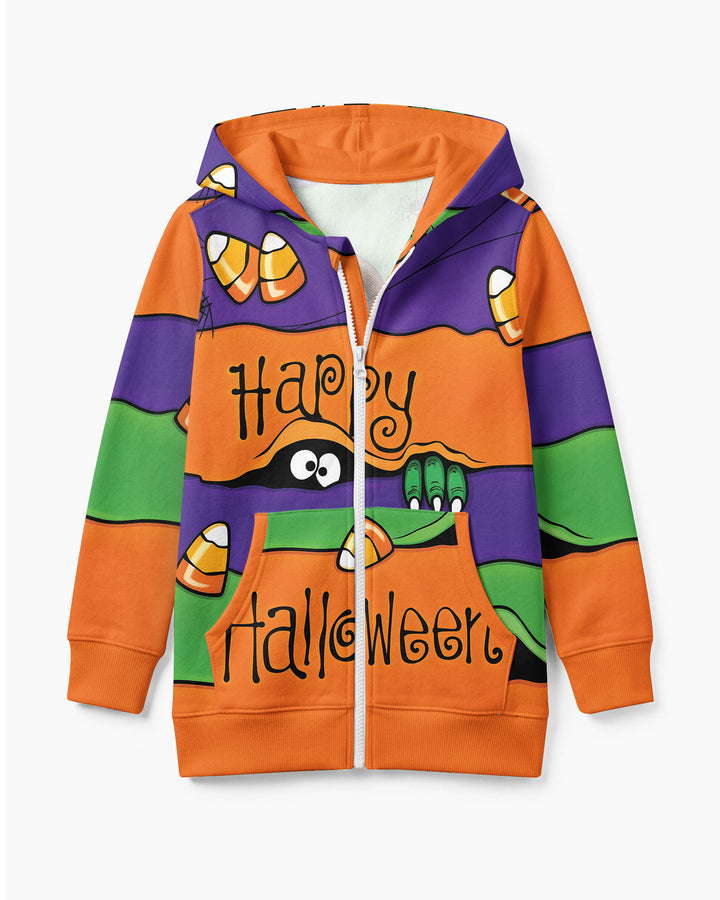 Happy Halloween Bamboo Zip Hoodie