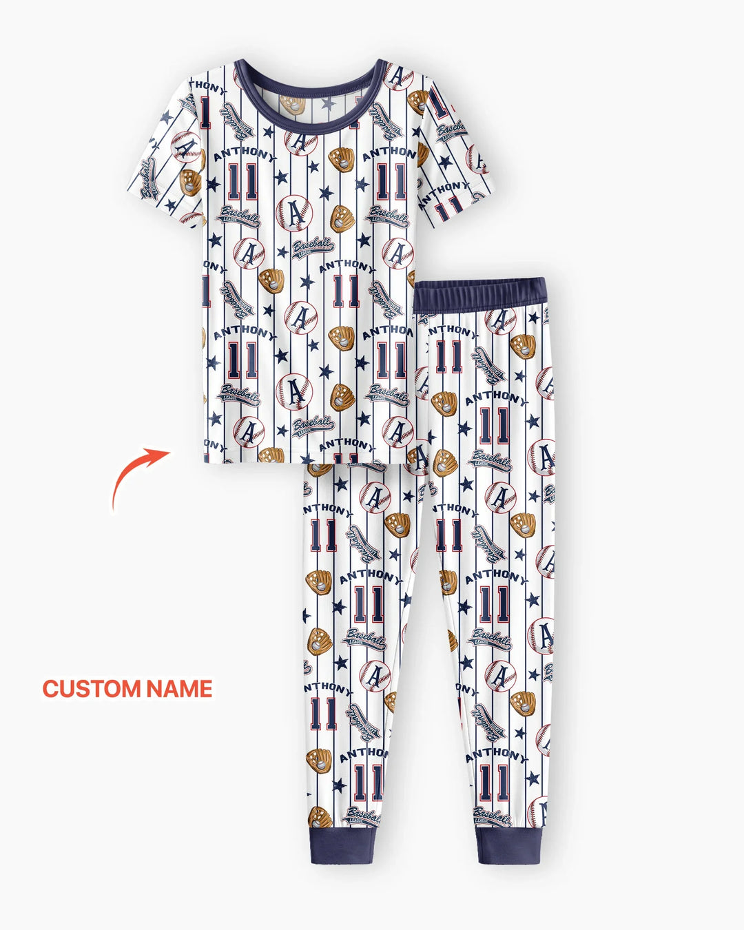 Zweiteiliges, kurzärmliges Pyjama-Set mit Marienkäfern