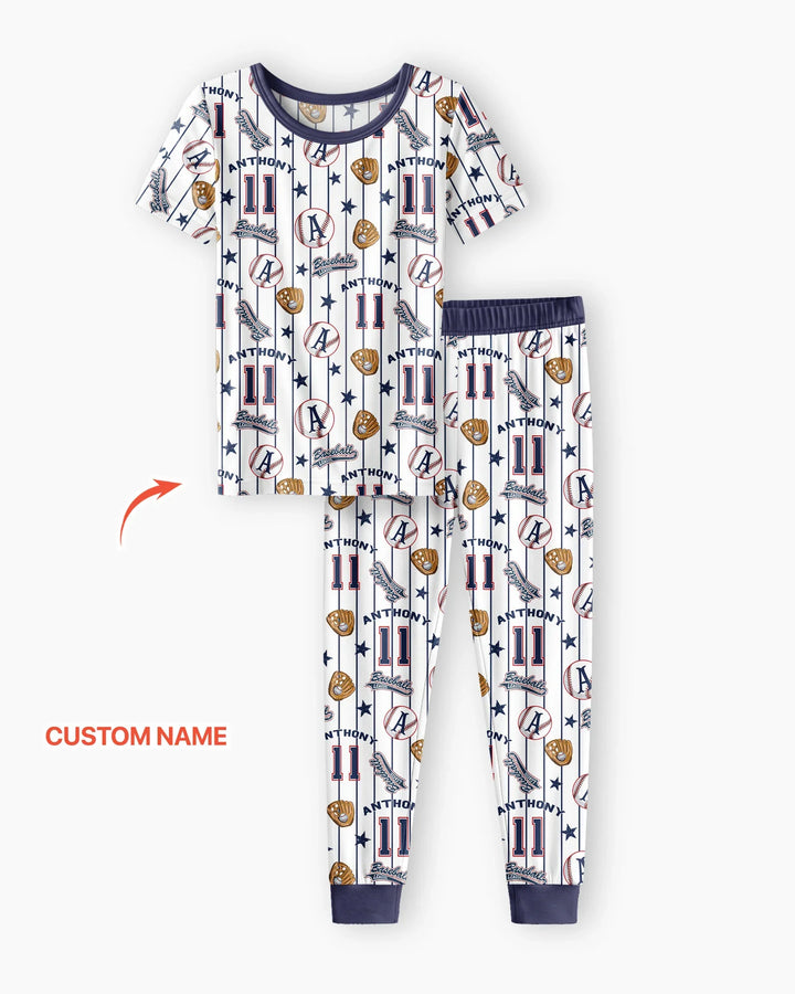 Zweiteiliges, kurzärmliges Pyjama-Set mit Marienkäfern