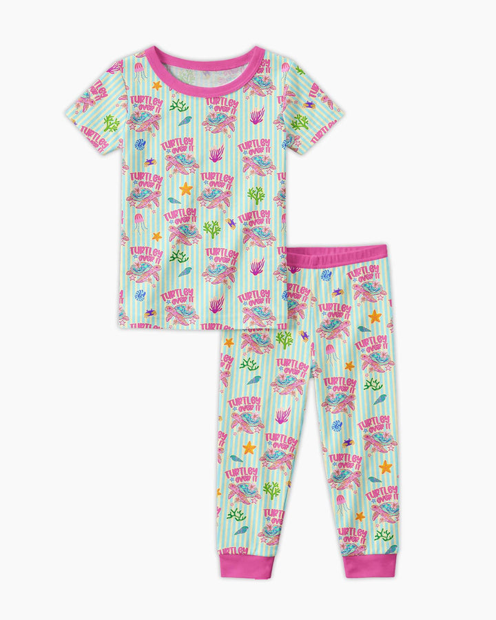 Zweiteiliges, kurzärmliges Pyjama-Set mit Marienkäfern