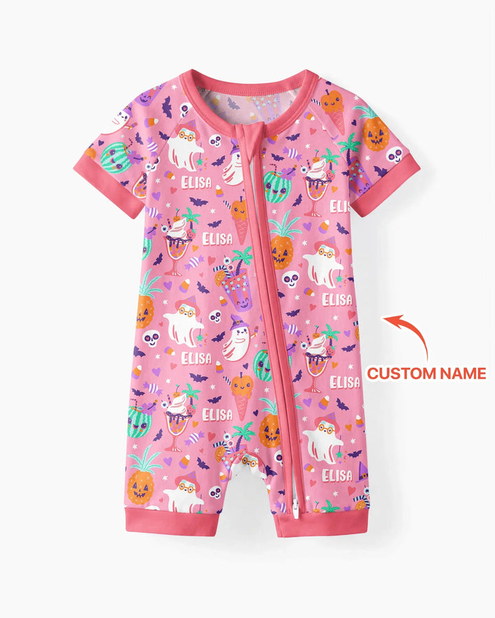 Summerween Doodles Bamboo Shorty Zippy